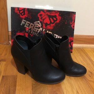 Fergalicious black ankle boots